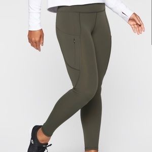 Athleta All In Tights Black Olive size XS